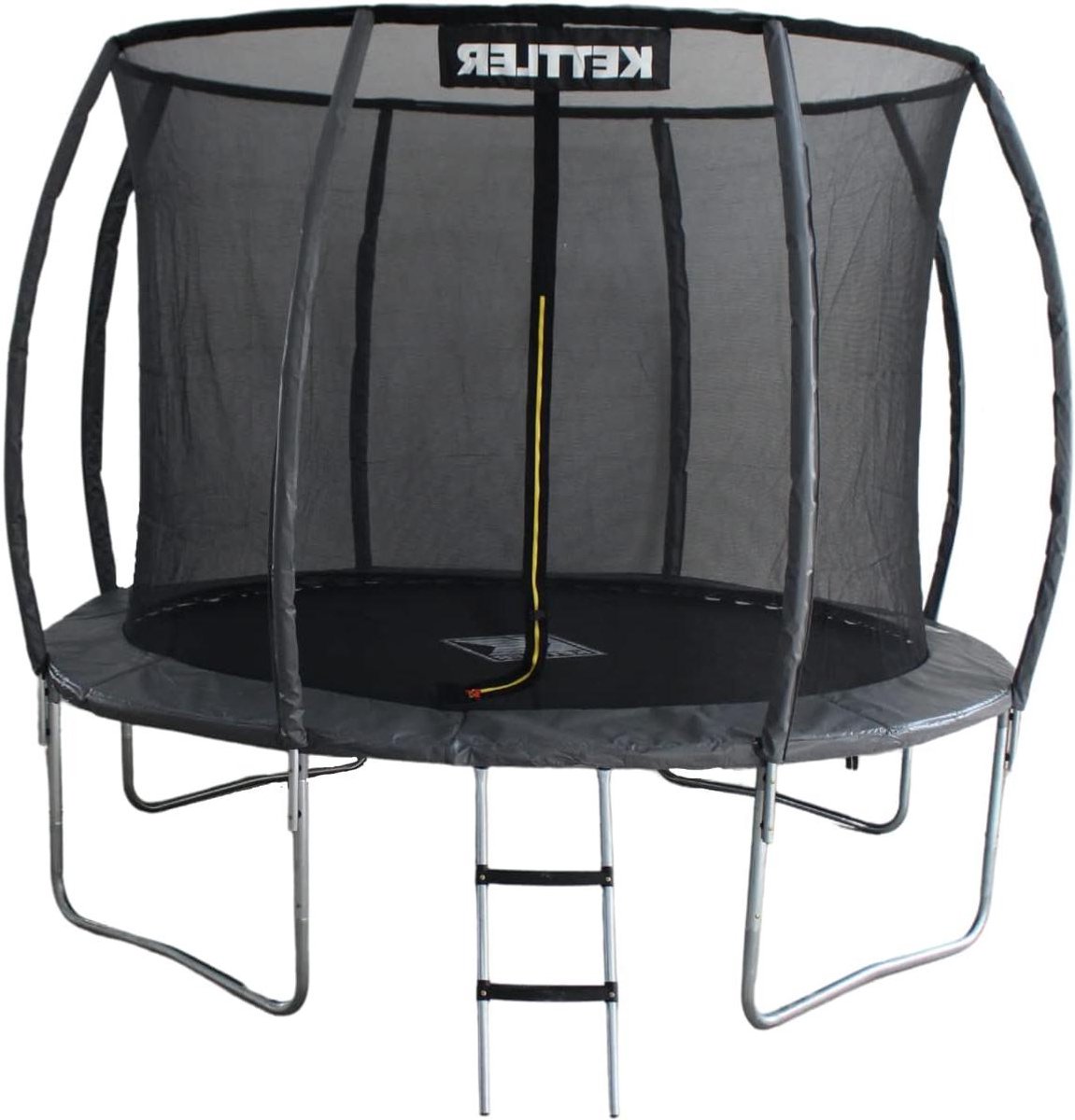 Trampoline Buiten - Springkussen Tuin - Buiten Spelen - Incl. Veiligheidsnet - 305 cm Diameter - Grijs