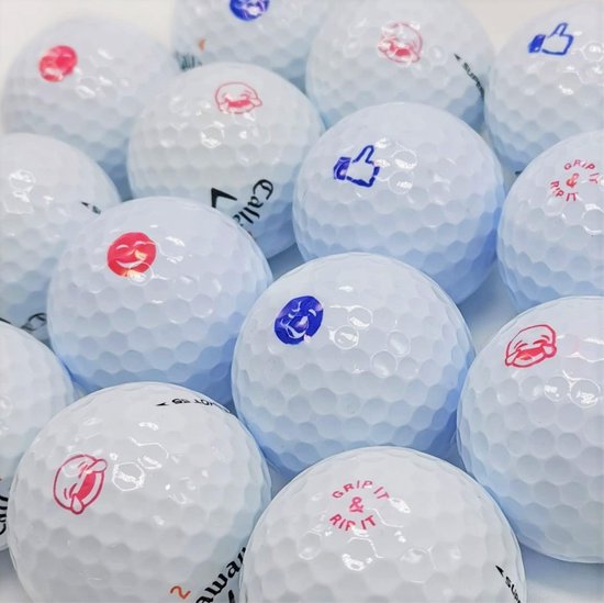 Golfbal Stempels met Emoji's en Pictogrammen — afbeelding 3