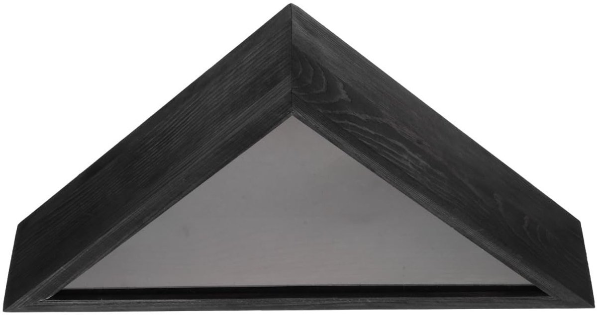 Inovra- Vlaggenhouder Driehoekig - Wanddecoratie - Houten Vlaggenhouder - Milieuvriendelijk - Duurzaam - Elegante Vorm - Vlaggenstandaard