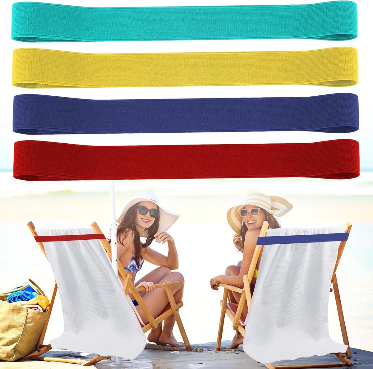SnelShoppen - Cruise Stoel Handdoek Clips Set van 4, Strandstoel Bands, Bagagelabels, Accessoire Houder, Scheepshouder, Luggage en Stoel Clips voor Va