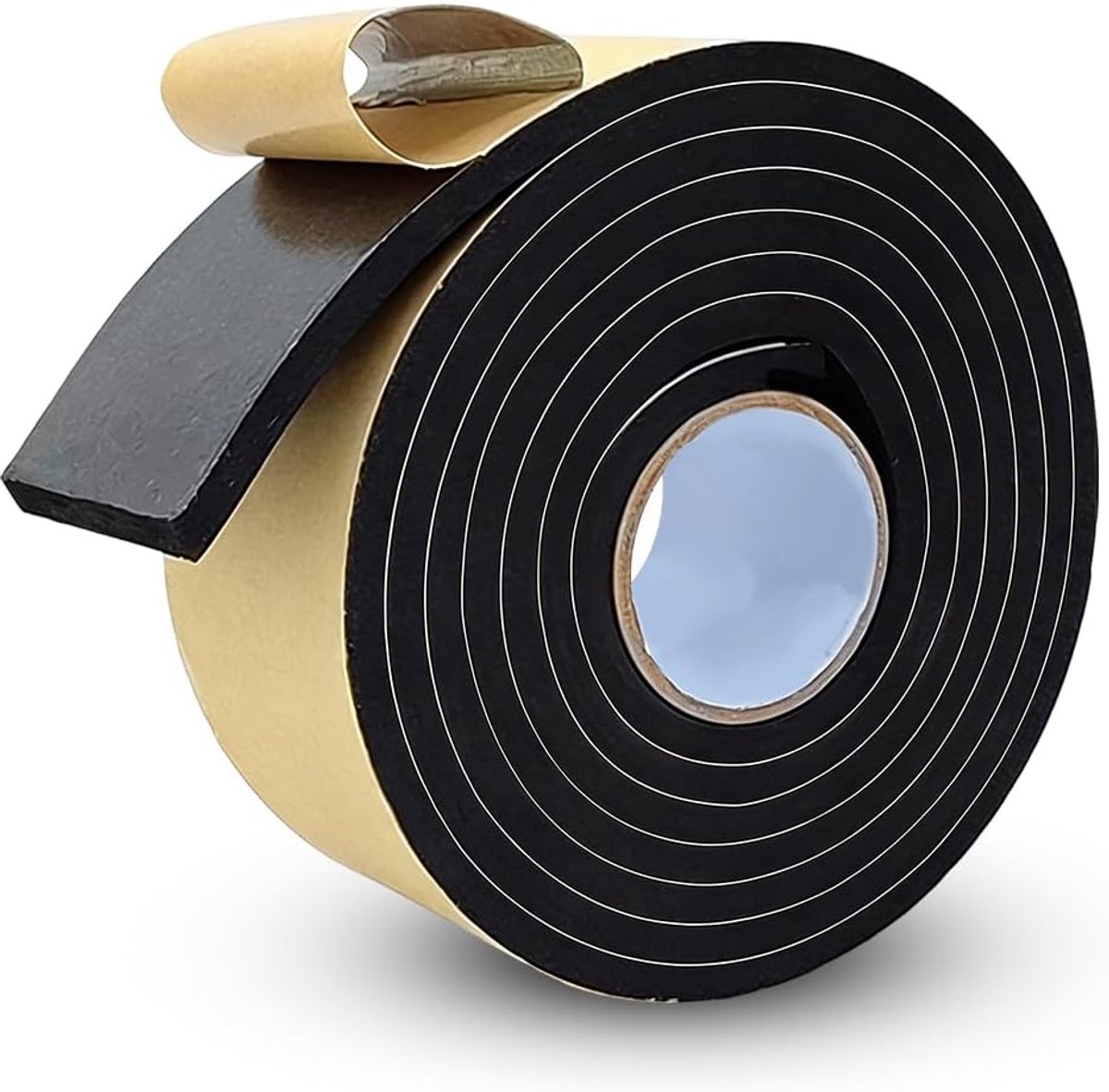 Thijox - Schuimrubber zelfklevend afdichtingstape 100 mm x 3 mm x 3 m voor raamafdichting, deurafdichting, geluidsisolatie, anti-trilling en meubelbes