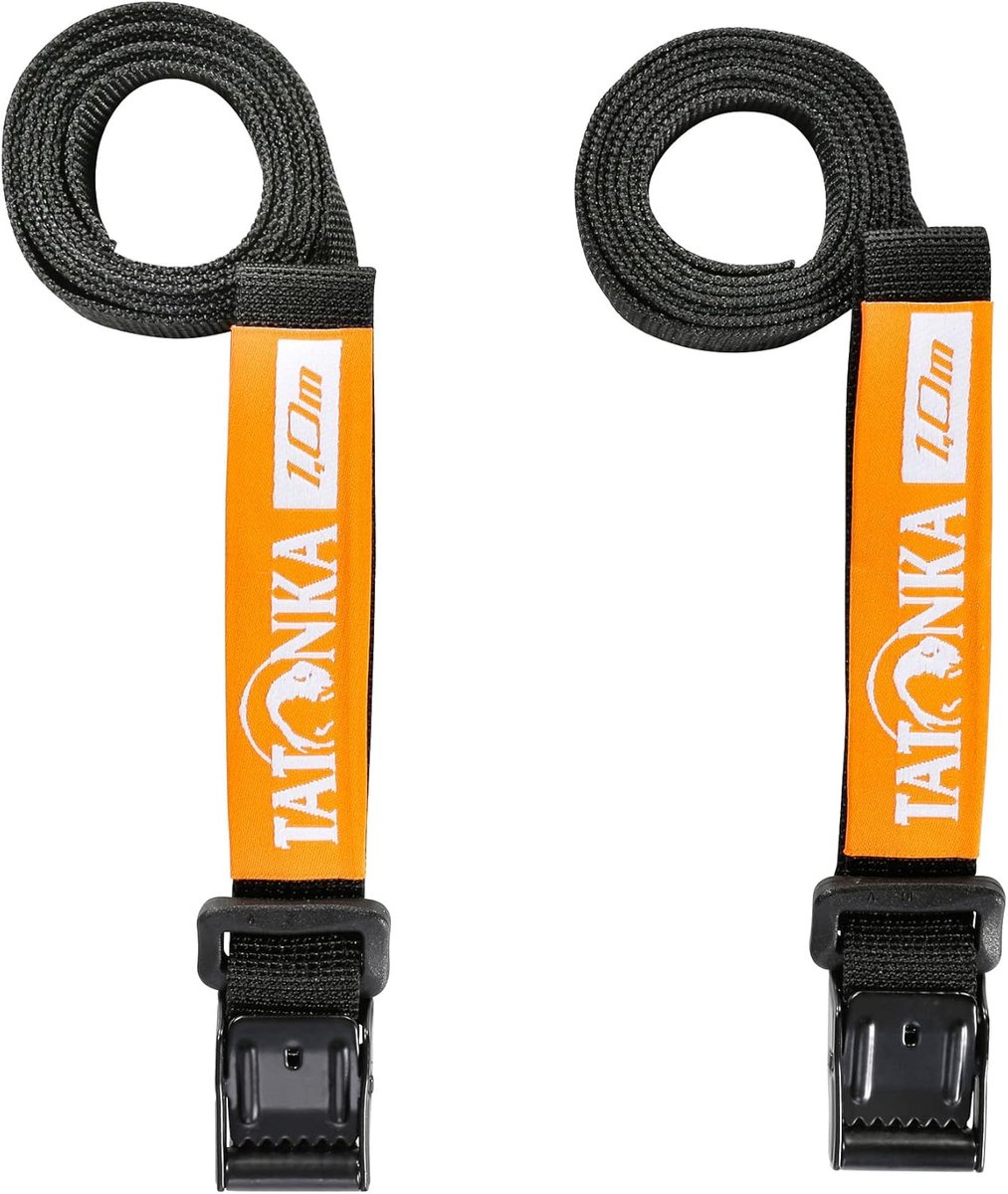Thijox - Uniseks Easy Strap 100 cm voor volwassenen, 18 mm breed, zwarte bevestigingsriemen, ideaal voor camping, reizen, outdoor, en organisatie