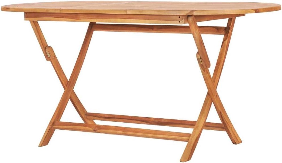 Tuin Tafel - Eettafel Buiten - Buiten Eten - Inklapbaar - 160x80 cm - Houtkleur