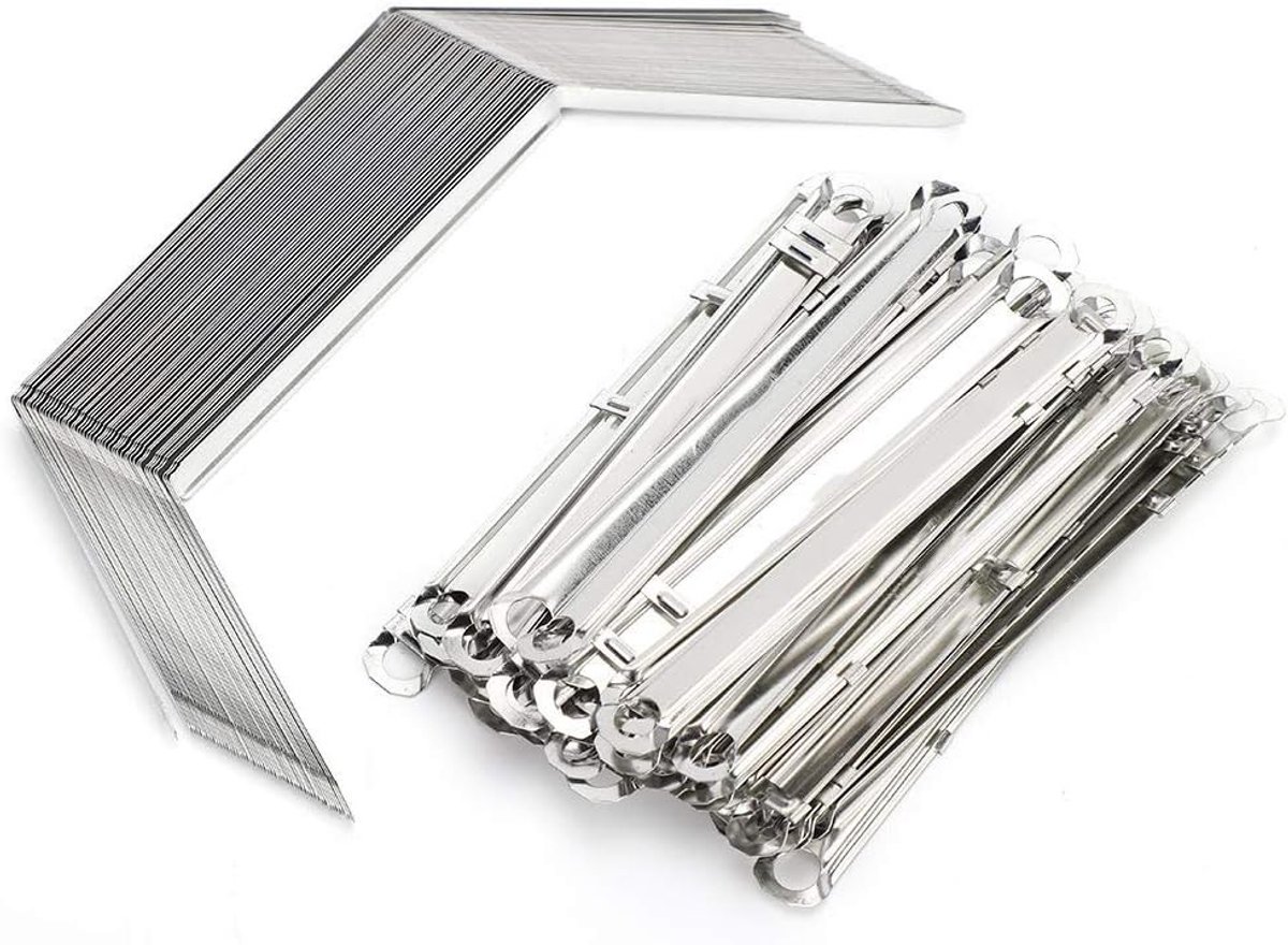 Robuuste 2-Hole Binder Clips, 50 Stuks voor A4 Papier, Geschikt voor 350 Vellen, Lichtgewicht en Duurzaam
