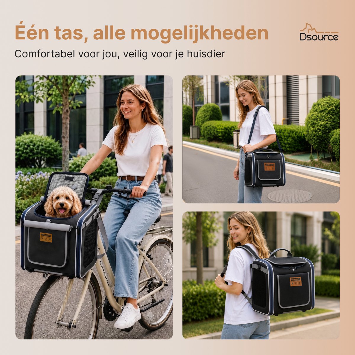Dsource Dsource 32L Hondenfietsmand - afbeelding 3