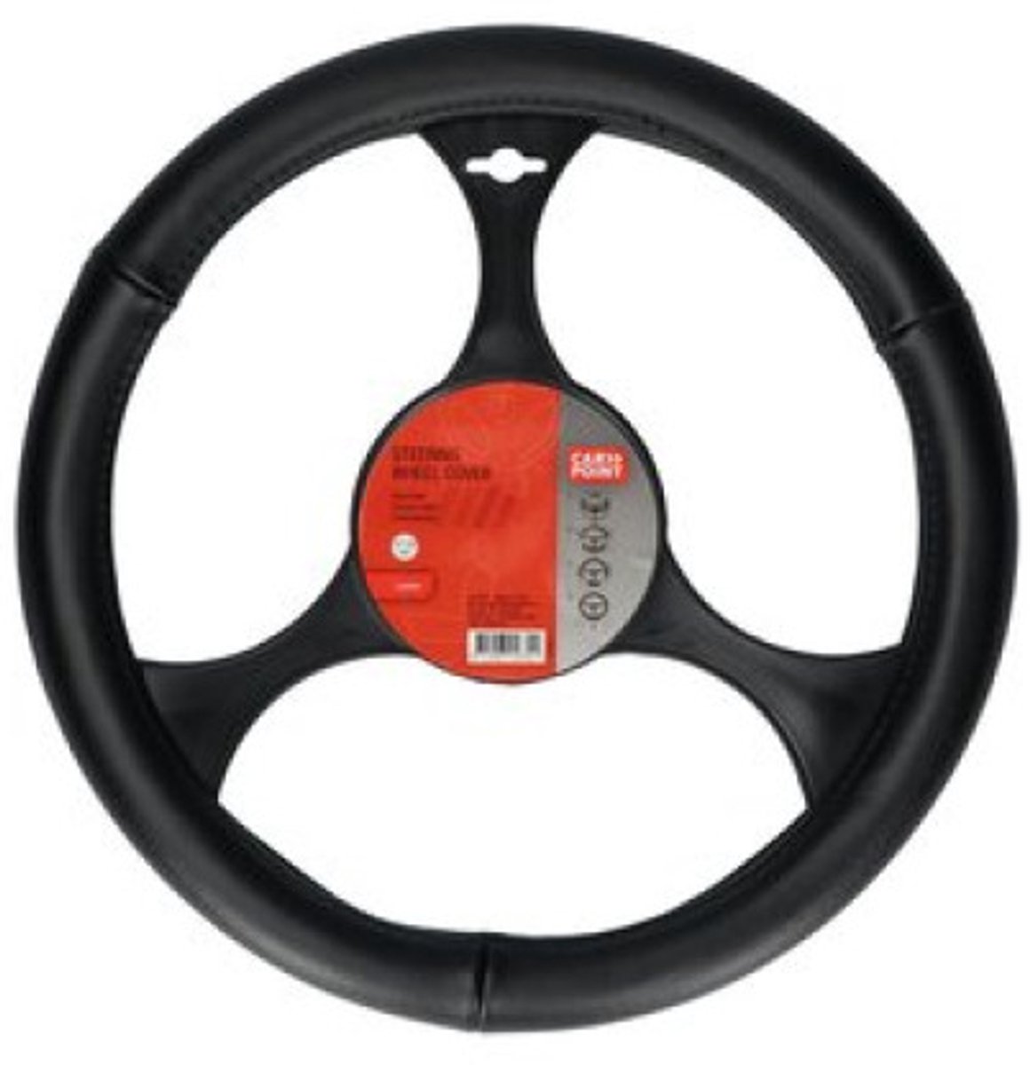 Carpoint Stuurhoes Mat Zwart – Diameter 37-39 cm – Antislip – Meer Grip – Comfort – Universeel – foto 3