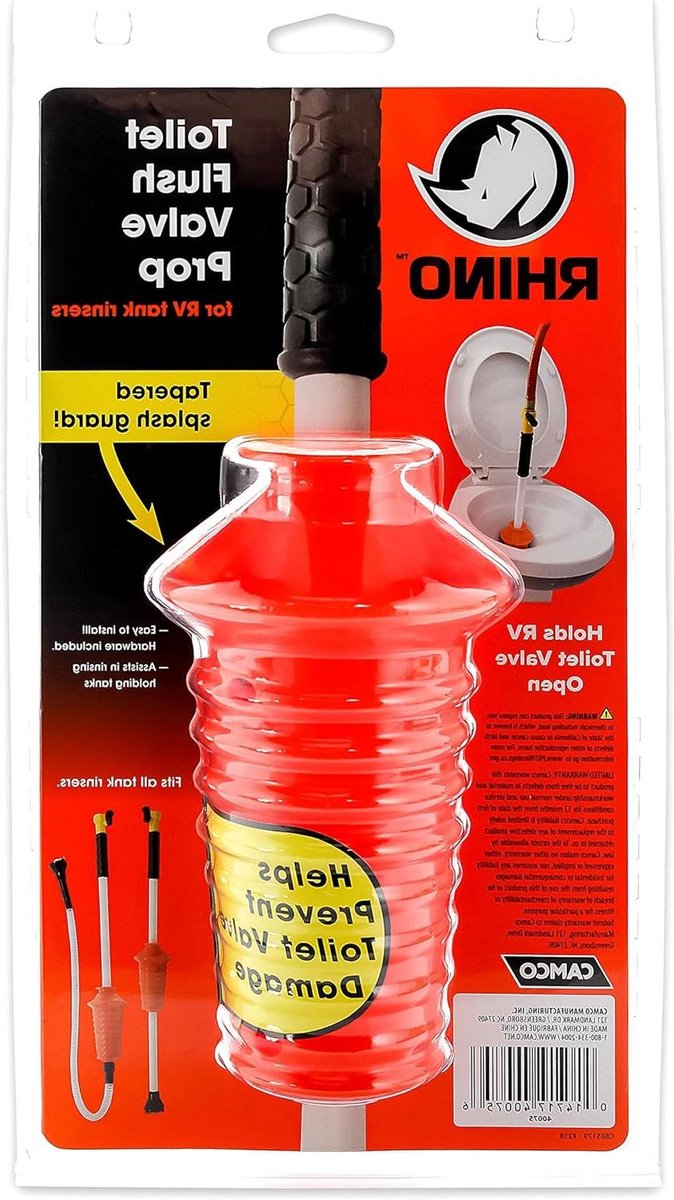 Toilet Spoelklep - Reservoir Onderdeel - Opslag Tank Reinigen - Voorkomt Klep Schade - 30 cm Lengte - Rood