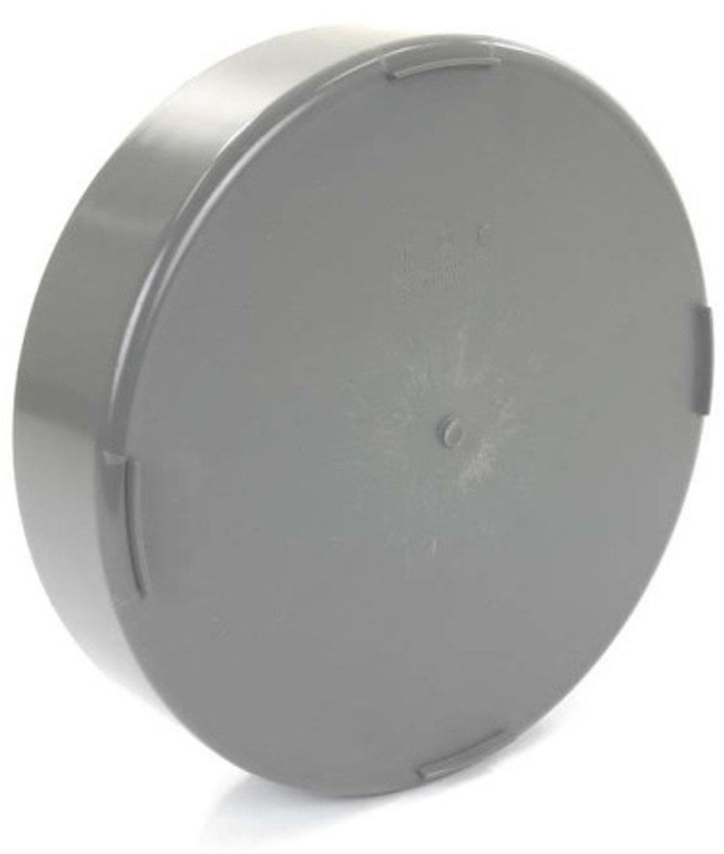 Scala Afsluitdeksel 100mm donkergrijs