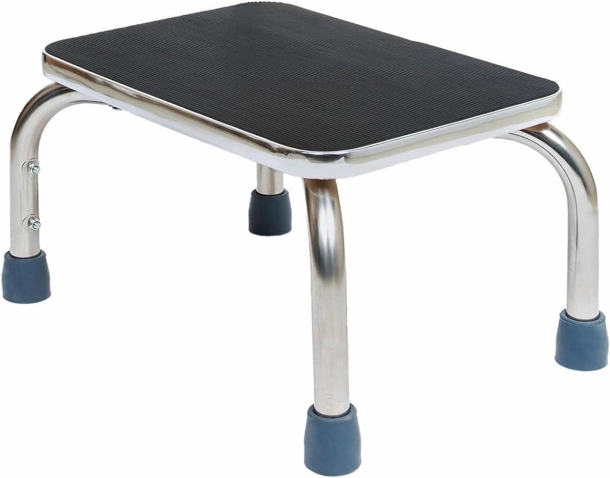 Multifunctionele Kruk - Hulpmiddel - Veilig Staan - Antislip Rubber - 300 lbs capaciteit - Zwart