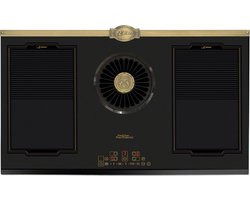 Inductiekookplaat -Kaiser- KCT 9362 IEm – Inbouw inductiekookplaat met geïntegreerde afzuiging 1250 m³/u, Retro Empire-design in brons