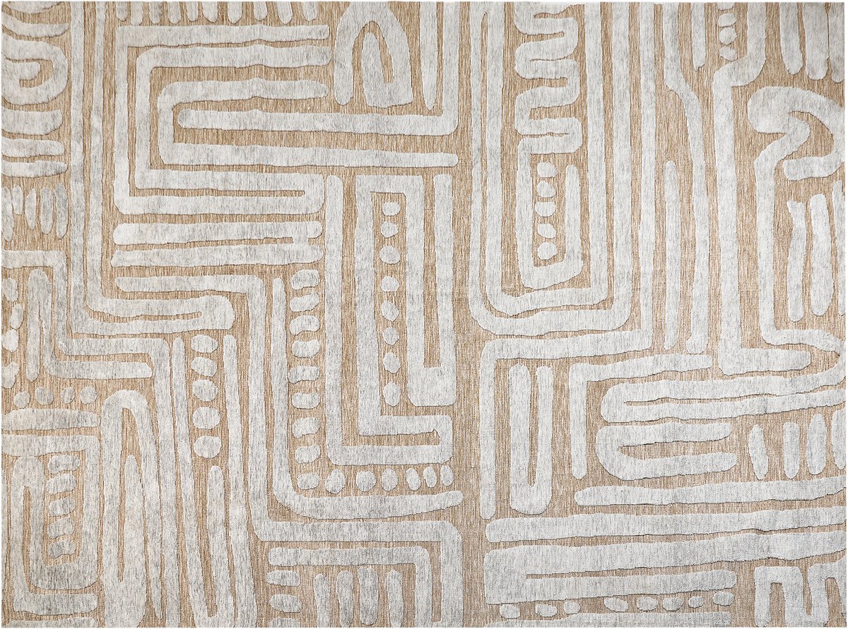 MANDAI - Vloerkleed - Lichtgrijs - 300 x 400 cm - Polyester