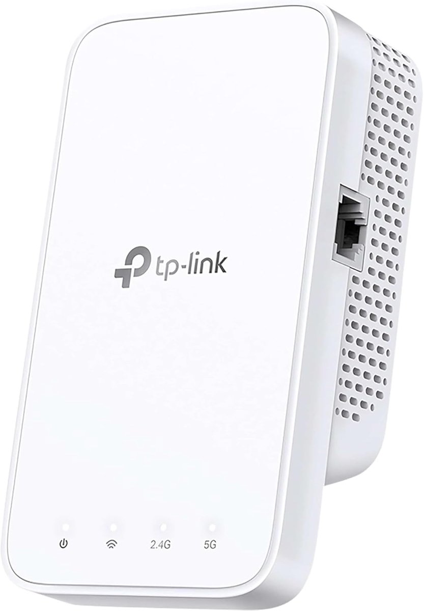 SnelShoppen - WiFi Range Extender - Draadloze WiFi 5 Versterker tot 300 Mbit/s 2,4 GHz en 433 Mbit/s 5 GHz - Ideaal voor Thuis, Kantoor, Gaming en Str