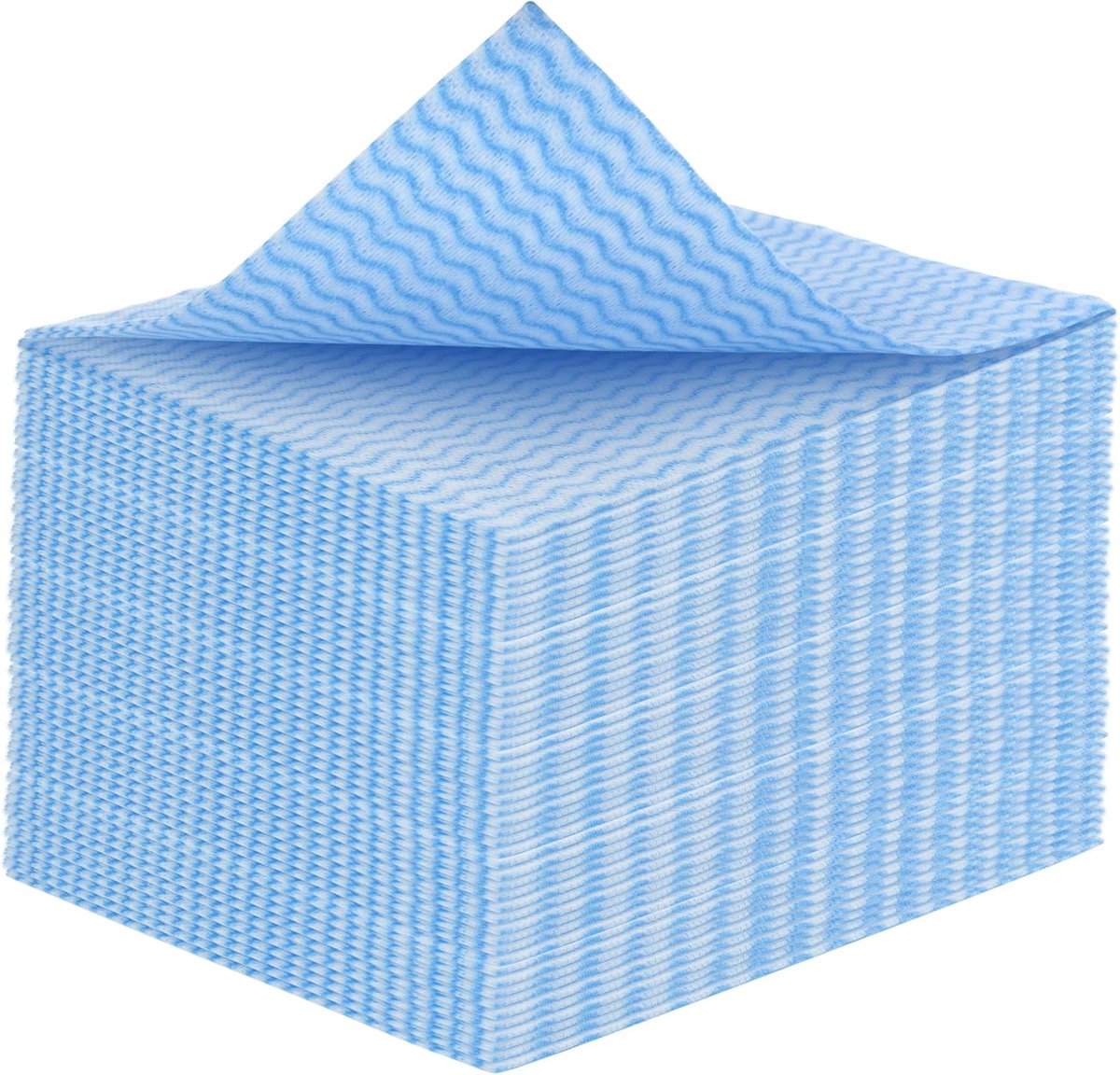 Thijox - Blauwe Reinigingsdoeken 50 stuks - Absorberend, Sneldrogend, Wasbaar - Ideaal voor Keuken, Badkamer en Algemeen Gebruik (42 x 38 cm)
