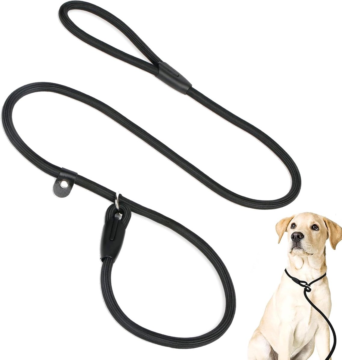 SnelShoppen - Hondenriem - Duurzame Sterke Trainingsriem 150 cm Verstelbaar voor Kleine Honden, Geen Halsband of Harnas Nodig, Robuust en Weerbestendi