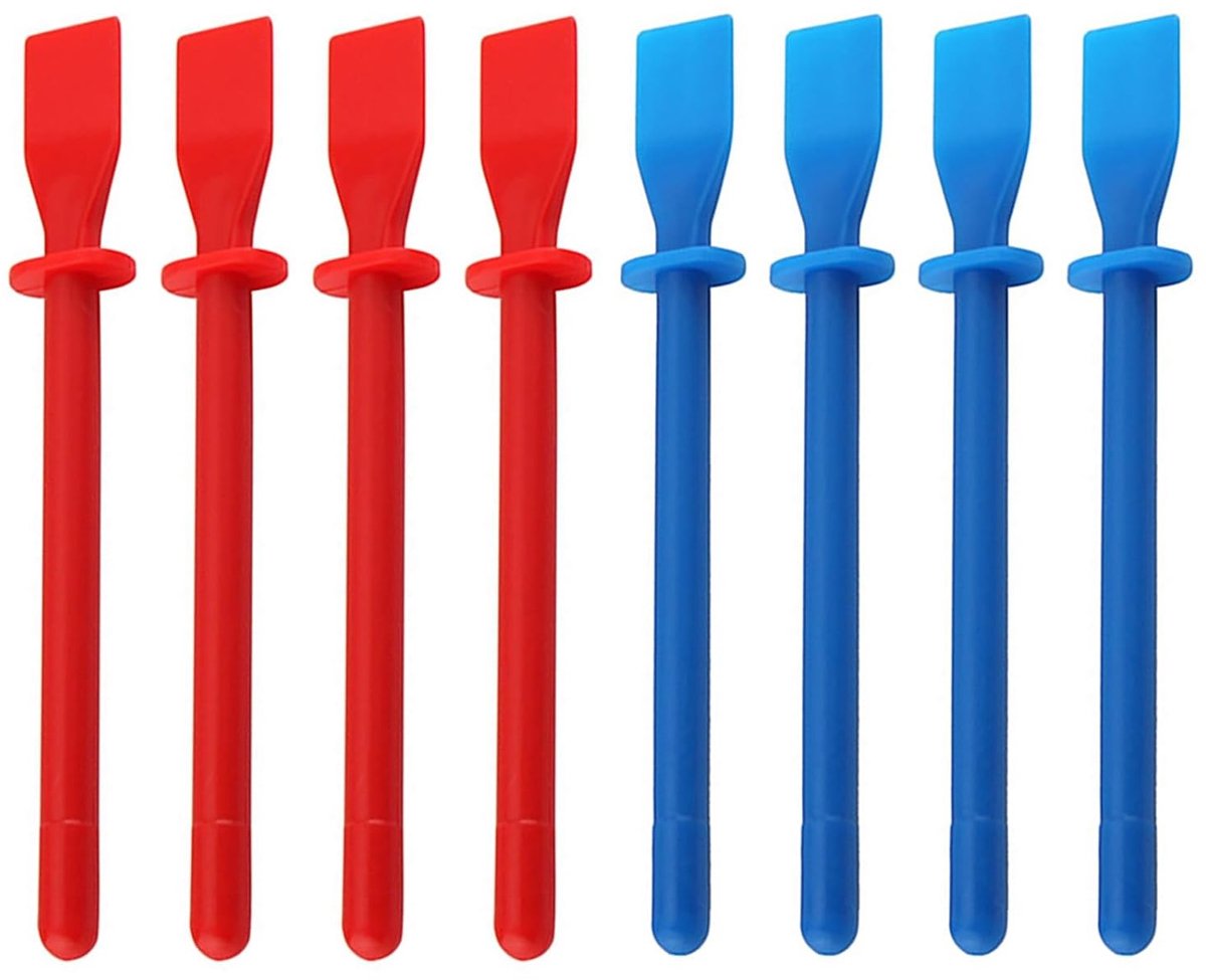 Flexibele Lijmverspreiders Set van 8, Handheld Lijm Applicator en Schraper voor Kunststof en Leer, Ideaal voor Knutselen en Reparaties