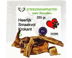 Thijox - Natuurlijke Snacks voor Honden - 100% Gedroogd Vlees voor Kleine Rassen - Barf-dieet Geschikt - Puntjes van 4-10 cm - 250 g
