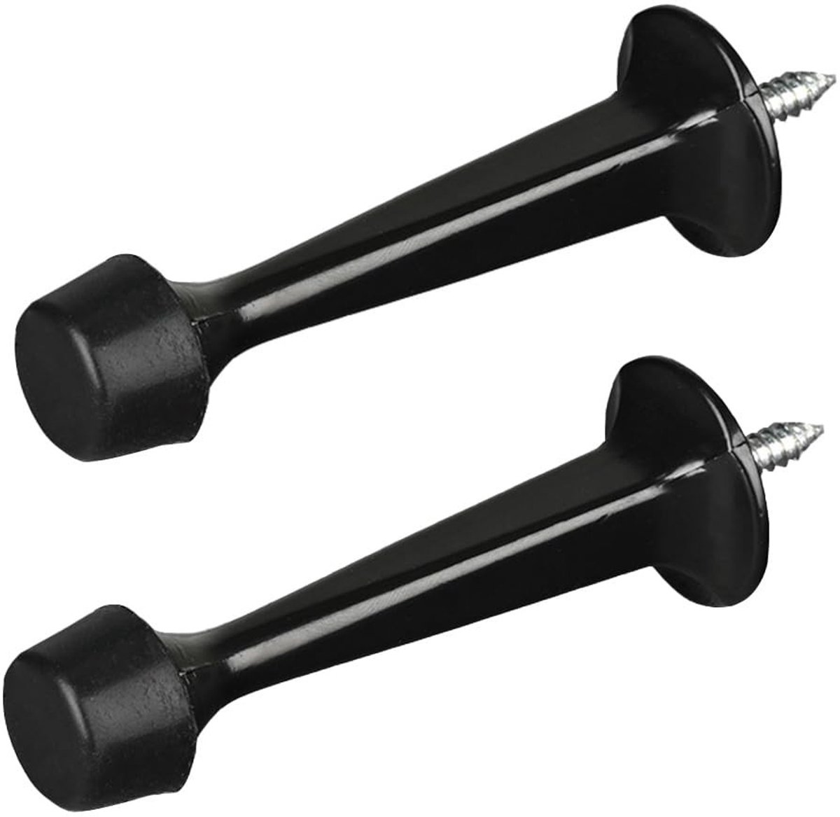 Dailygoods- Deurstopper Wandmontage - Zinklegering - Rubber Buffer - 2 Stuks - 73 mm - Bescherming voor Deuren en Muren - Deurbuffer