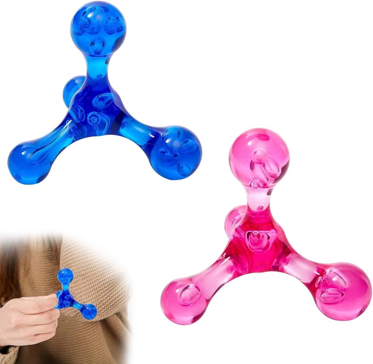 Effectieve Trigger Point Massager voor Zelfmassage van Rug, Nek, Schouders en Voeten - Ontspan en Verlicht Spanning