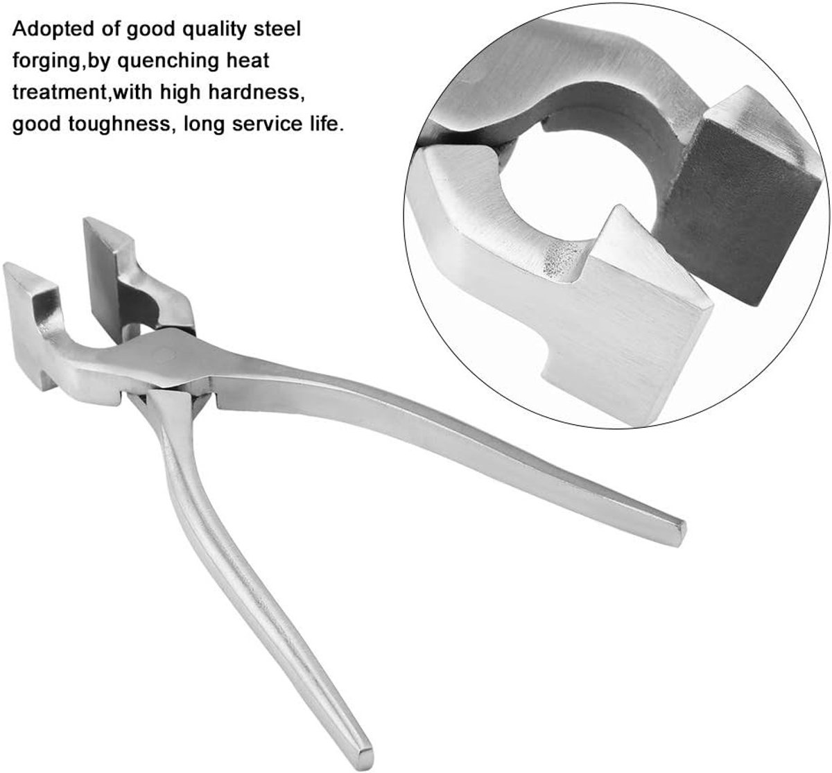 Flat leren tang voor randafstelling, riemen en tassen - Handgereedschap voor precisiewerk en veelzijdig gebruik