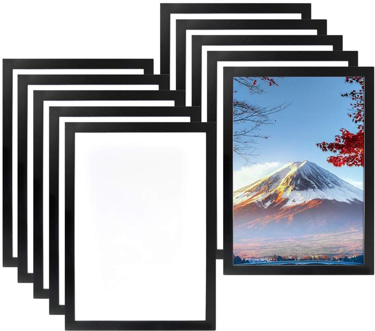 Dailygoods- Magnetisch Frame - 10 Stuks - Zelfklevend - Waterdicht - Transparante Beschermhoes - Krachtige Magneten - Voor Documenten - Documenthouder