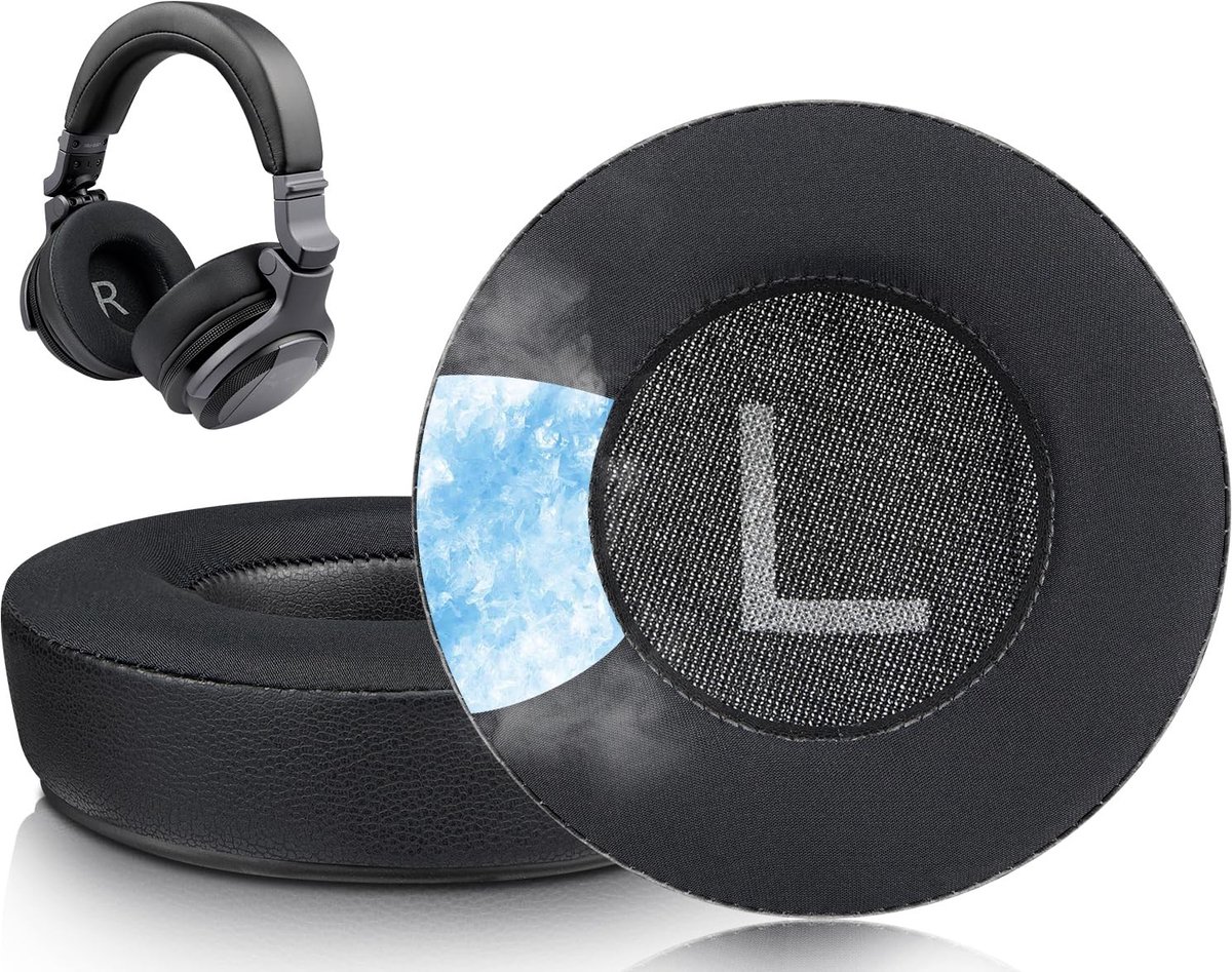 Dailygoods - SOULWIT Vervangende Oorkussens voor Pioneer DJ HDJ-CUE1 Hoofdtelefoon, Earpads Cushions met Hoogwaardige Geluidsisolatie Schuim