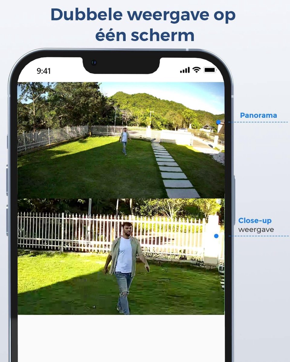 Thijox - 4K Dual-Lens PTZ PoE Beveiligingscamera met 6X Hybride Zoom, 355° Pan, 90° Tilt, Kleur Nachtzicht, Detectie van Personen/Vehicles/Huisdieren,