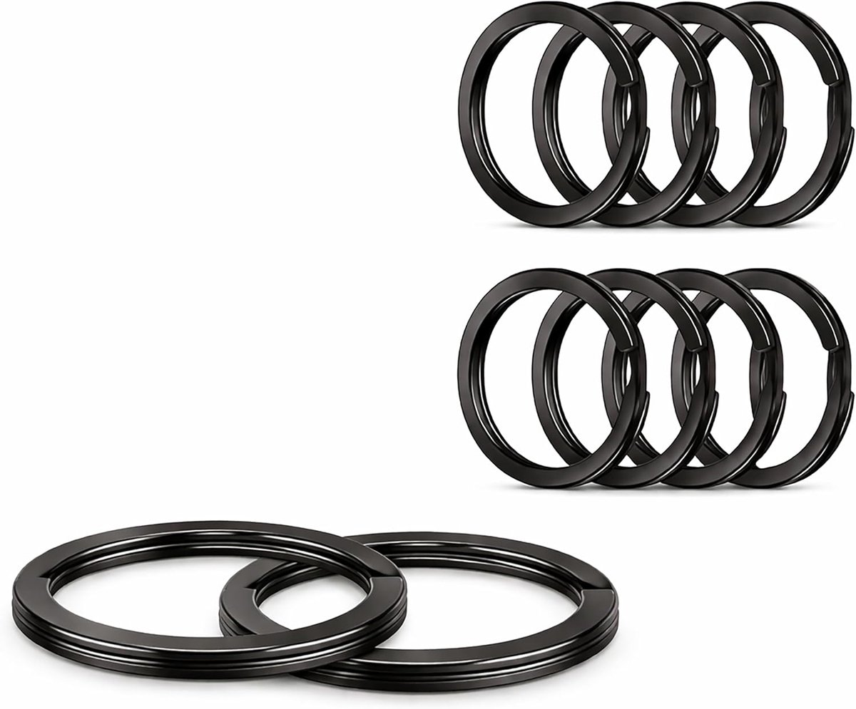 Thijox - Sleutelhangers met Sleutelringen - Robuuste Metalen Karabijnhaak - 1/3/10 Stuks in Goud, Zilver, Mix Kleuren & Gunmetal-Grijs - Perfect voor