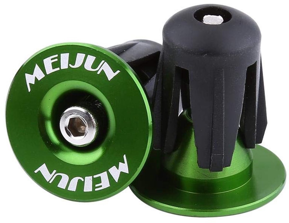 Dailygoods- Fietsstuur Hoogwaardige Eindkappen - Fietsstuuruiteinde - Aluminium - Fietsaccessoires - Geschikt voor Stuurdiameters 17,5-21,9 mm - Eenvoudig te Installeren - Stuurpluggen