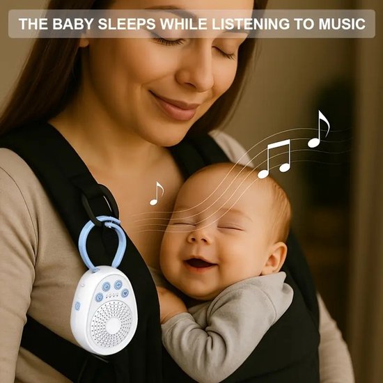 Mini White Noise Machine, 20 rustgevende geluiden slaaphulp geluidsmachine, witte ruis machine voor volwassenen baby met 1000mAh batterij, USB oplaadbare baby slaapmachine met 3 timerfuncties van MINI — afbeelding 2