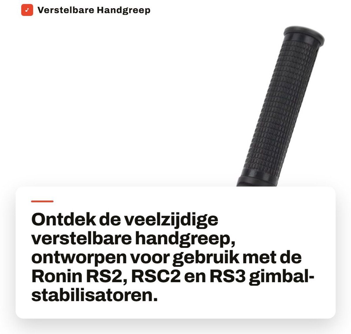 Inovra- Handgreep Verstelbaar - Opvouwbare Houder - Aluminiumlegering - 360 Graden Rotatie - Hoge Sterkte - Duurzaam - Gimbalhandgreep