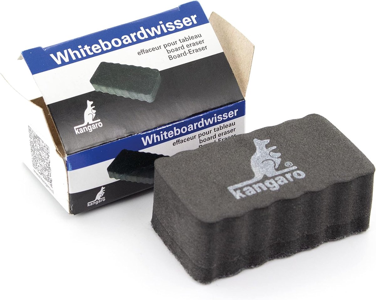 Thijox - Magnetische Whiteboard-wisser Mini 33x57x22mm - Zwart - Perfect voor Kantoor, School, Thuis, Creatieve Projecten en Presentaties