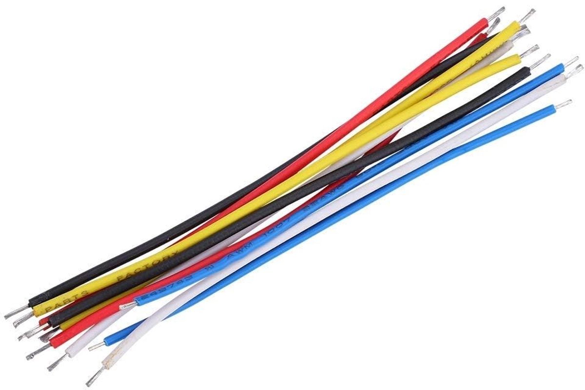 10 Stuks Elektrische Gitaar Draad voor Bas en Gitaar Instrument Verbinding - 19 cm Verbinding Kabel