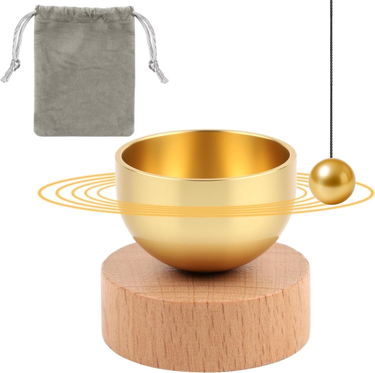 Draagbare Mini Klankschaal Set met Opbergtas voor Yoga, Meditatie, Ontspanning, Chakra Healing en Stressverlichting
