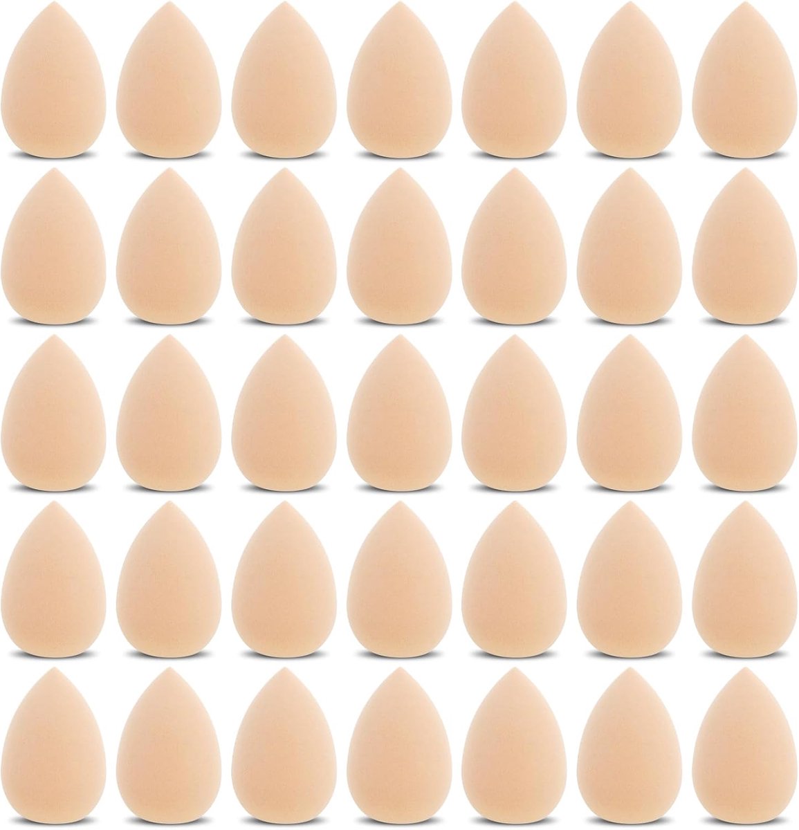 SnelShoppen - 35pcs Mini Makeup Sponge - Kleine Blender voor Foundation, Poeder en Crème - Dames Make-up Sponges - Perfect voor Thuis en Reizen - Huid