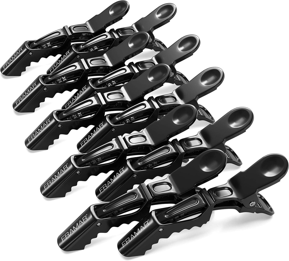 Thijox - Krokodillenclips Haar Zwart - 10 Stuks - Haarclips voor Styling, Kapperclips, Klemmen voor Vrouwen, Schattige Haarstylingsclips voor Thuis en