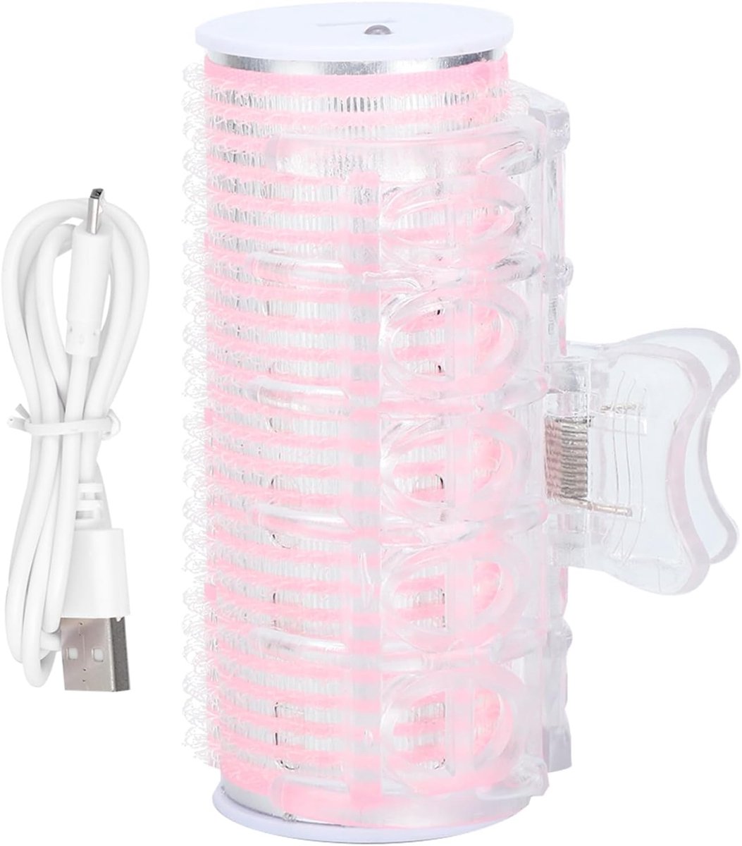Thijox - Elektrische Haarroller, Draagbare Krulspelden met USB Oplaadfunctie, Compact & Lichtgewicht, Perfect voor Dames, DIY Kappersgereedschap in Ro