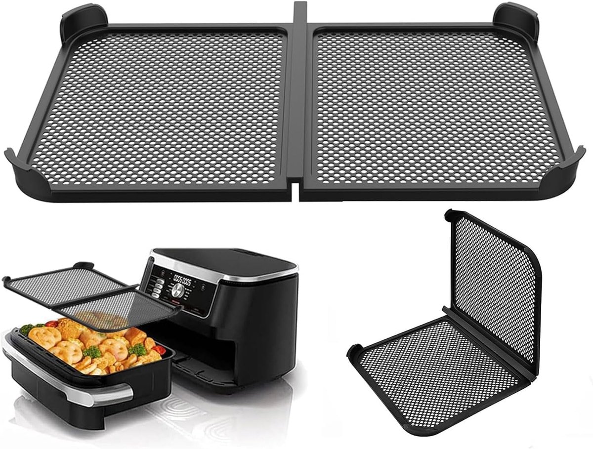 Thijox - Airfryer Spatscherm Siliconen Beschermingsnet voor Ninja AF500 - Vervangend Onderdelenset voor Verwarmingsspoel en Ventilator - 1 Stuk Keuken