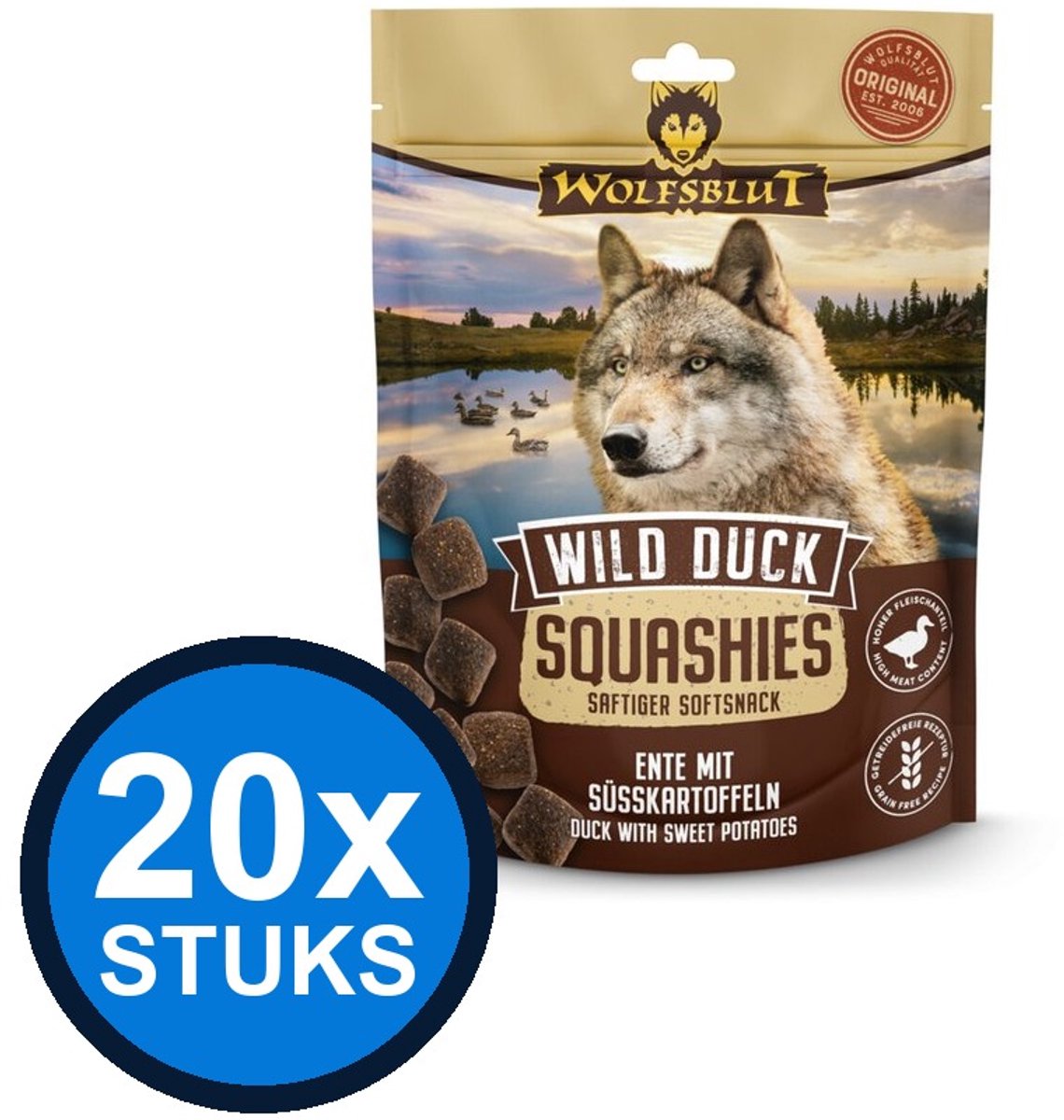 Wolfsblut Wolfsblut - Squashies Wild Duck - Hondenvoer Droogvoer - 300 g