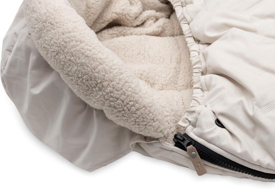 SnelShoppen - Voetenzak voor Buggy of Kinderwagen, Zandkleurig met Fleece Voering, Volledig te Openen, Wasbaar op 30 Graden, Ideaal voor Koude Dagen — afbeelding 5