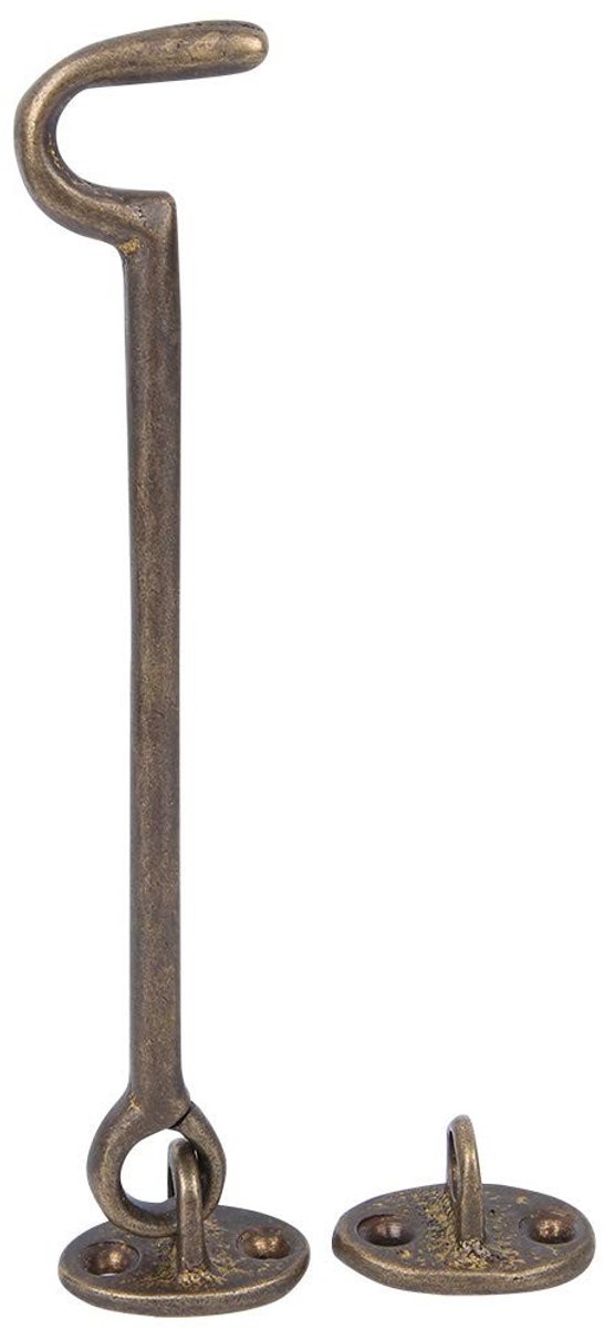 Dailygoods- Raamgrendel Antiek Messing - Raambeveiliging - Raamgreep - Veiligheidsvensterhouder - Eenvoudige installatie - Betrouwbaar en veilig - Venstergrendel