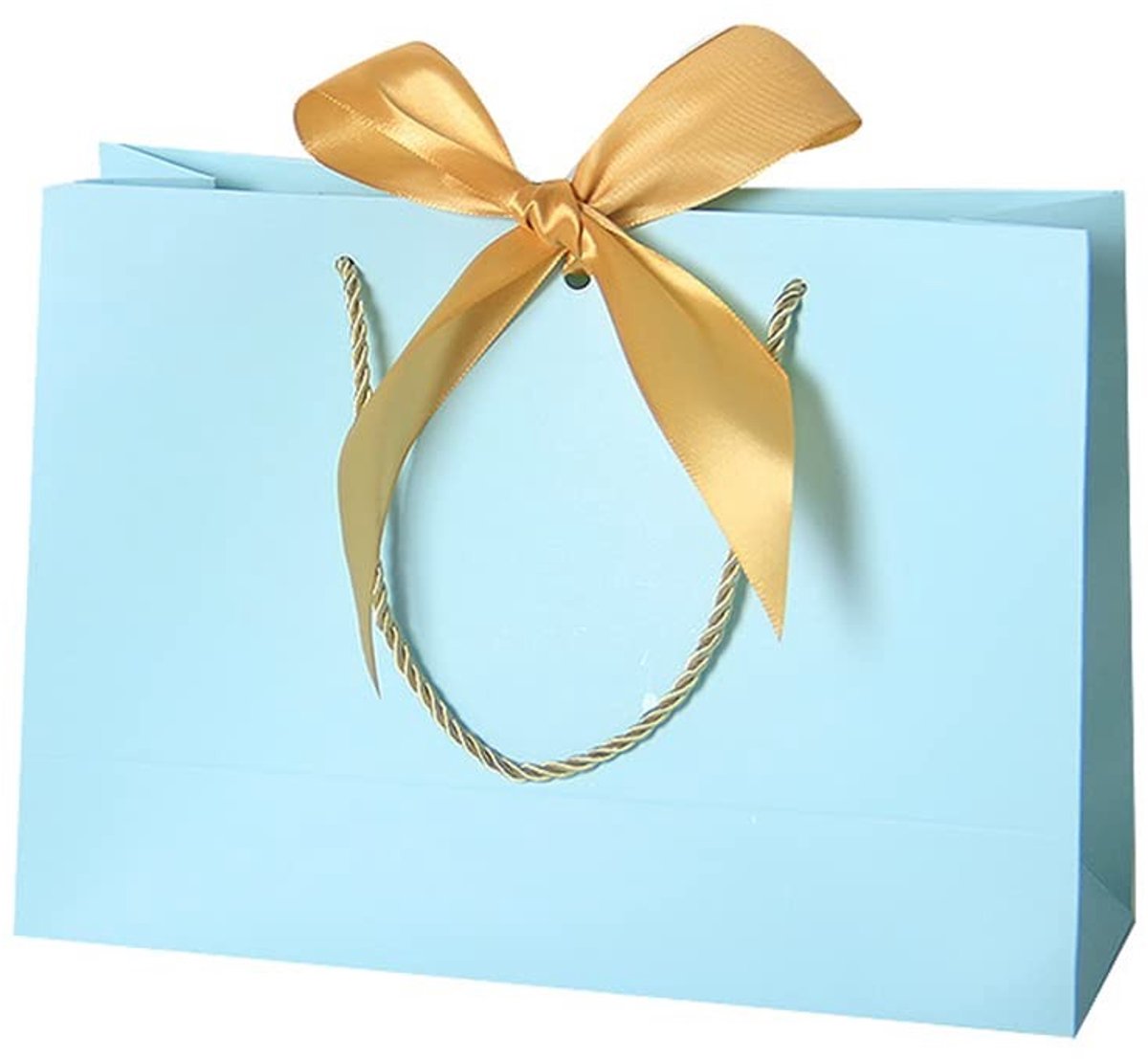 Dailygoods- Cadeauzakjes 4 stuks - Papieren Zakken 35 x 30 x 10,5 cm - Herbruikbaar - Waterdicht - Met Linten - Voor Verjaardag/Kerstmis - Geschenkzakjes
