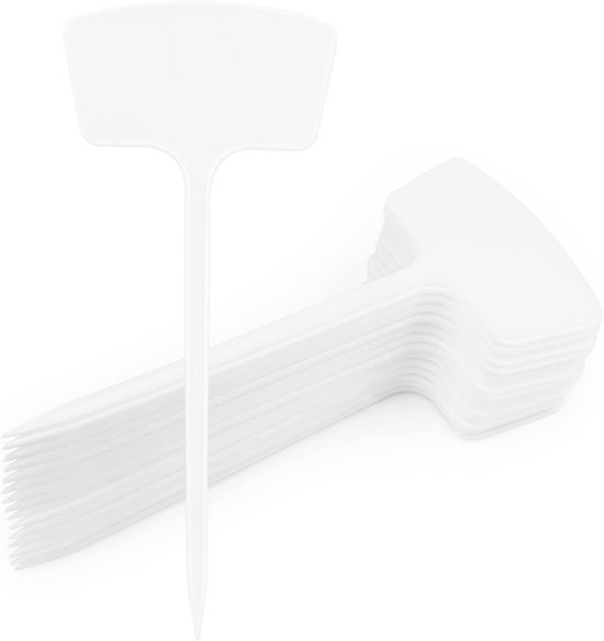 Thijox - 30 stuks hoge plantenlabels voor buiten, 36 cm extra grote waterdichte plastic tuinmarkeringen, superdikke T-type labels voor groenten, bloem