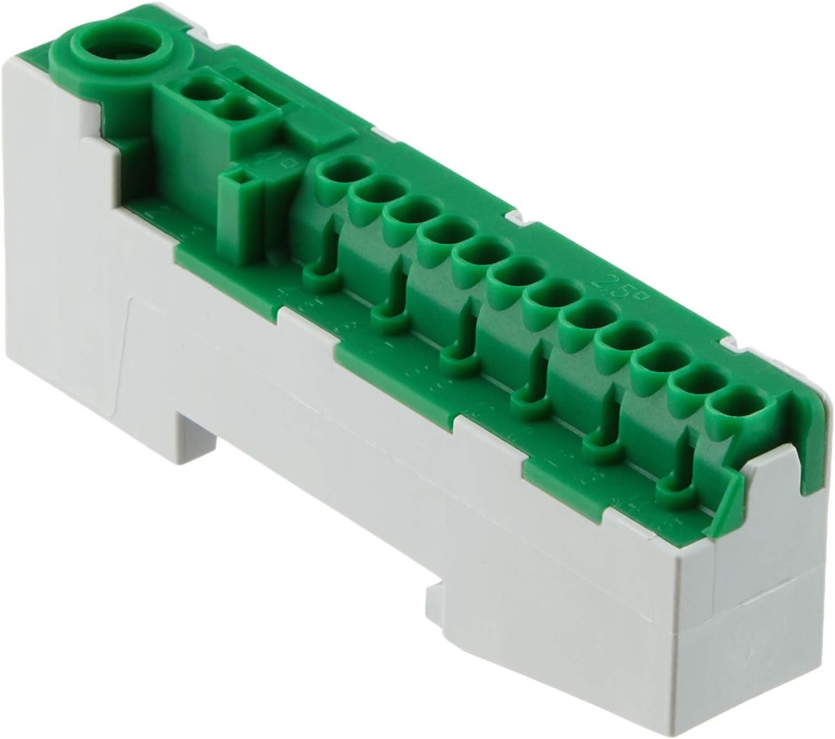 Thijox - PE-stekker 12 x 1,5 mm, 2 x 4 mm, 1 x 25 mm Frameklem Groen voor Tuin, Camping, Feest en Klussen