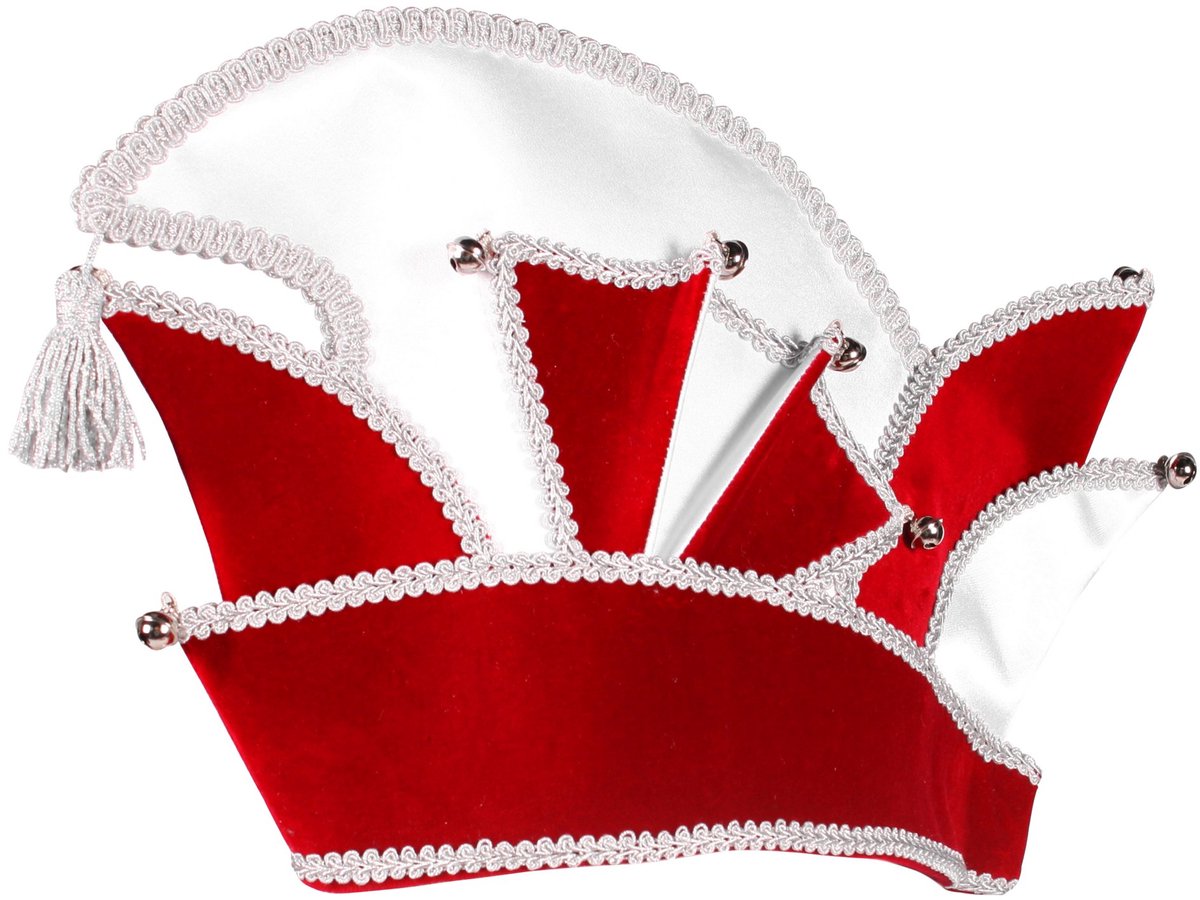 Comitémuts rood-zilver