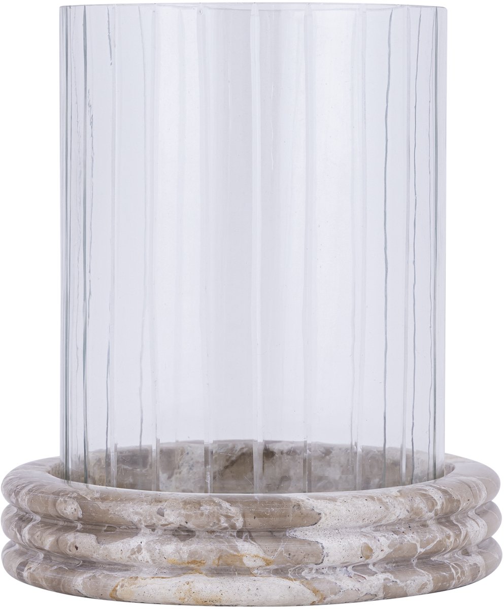 PTMD Jolee Clear Marble Stormlight Carved Glass Round L