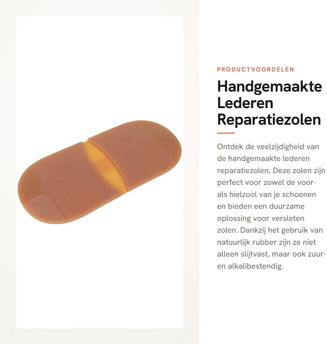 Dailygoods- Reparatiezolen Handgemaakt - Rubber Schoenzolen - Antislip Effect - Slijtvaste Buitenzool - Ideaal voor Schoenreparatie - Verstelbaar in Maat