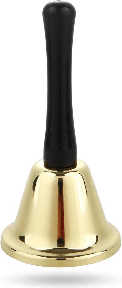 SnelShoppen - Sinterklaas Klok - Kerstman Kostuum Accessoire - Gouden Klok voor Kerst & Advent - Perfect voor Sinterklaas Feest