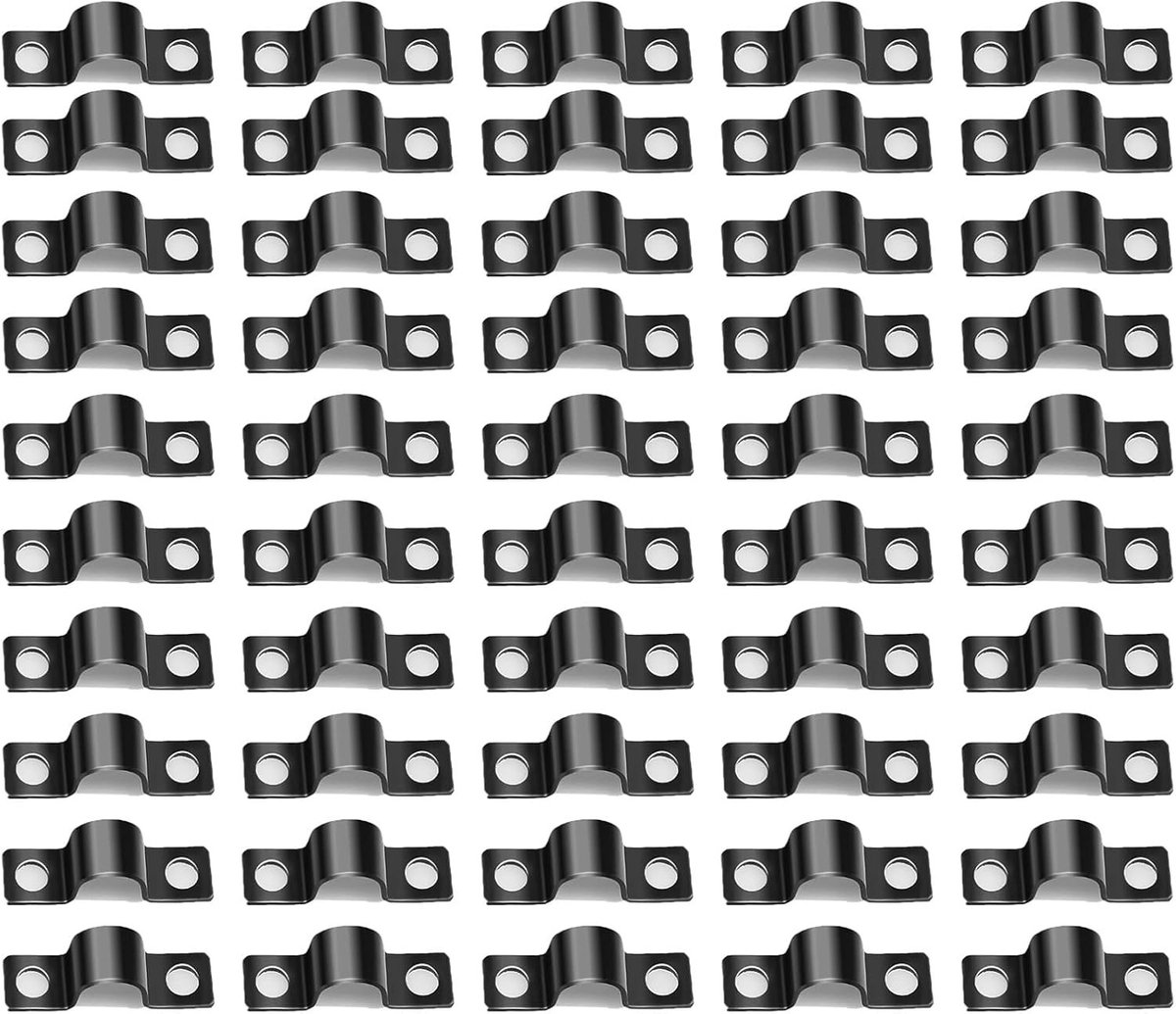Metaal Klemmen Set van 50 Stuks voor 10mm Buizen - U Vormige Antioxidant Klemmen voor Waterafvoer en Kabelbevestiging