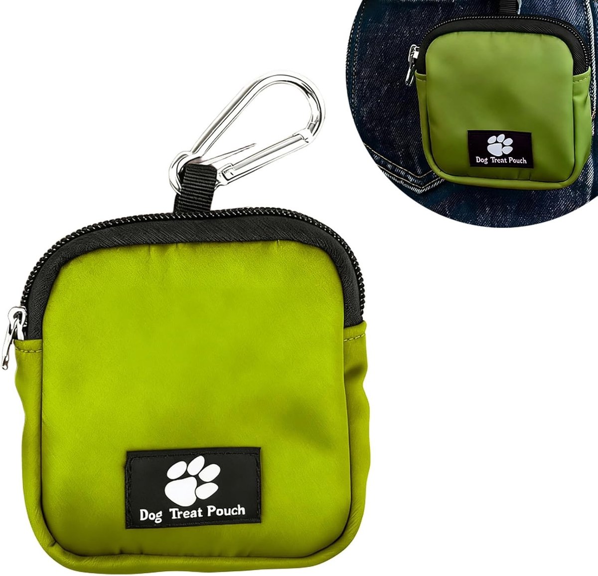 Draagbare Snacktas voor Honden met Clip, Handenvrije Training en Wandelen, Inclusief Carabiner voor Buitenavonturen en Snacks