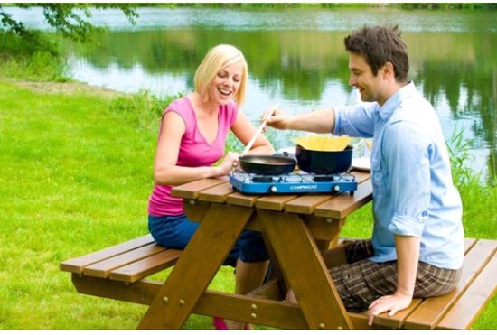 Campingaz Koker Base Camp 2 pitjes met Deksel van Campingaz — afbeelding 4